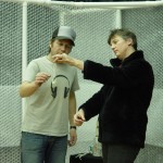 Brent and Toni examine something