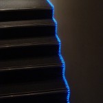 Light strip leading to side installations