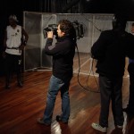 TV crew covering a performance